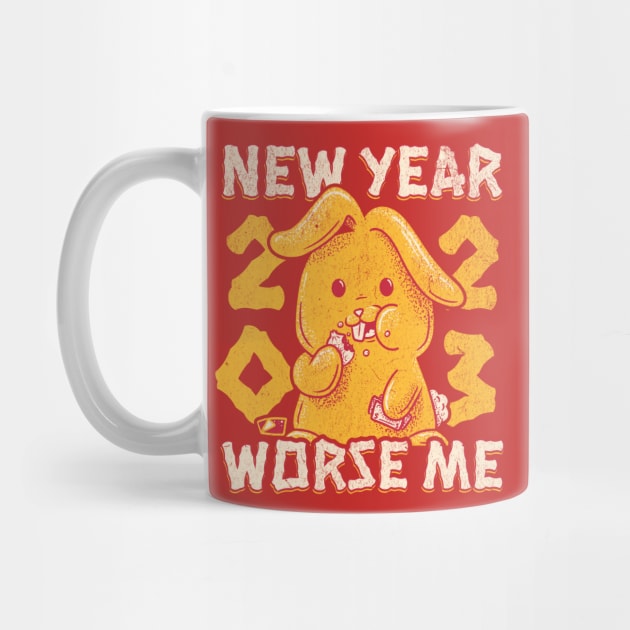 Funny Chinese New Year 2023 - New Year Worse Me Rabbit by aaronsartroom